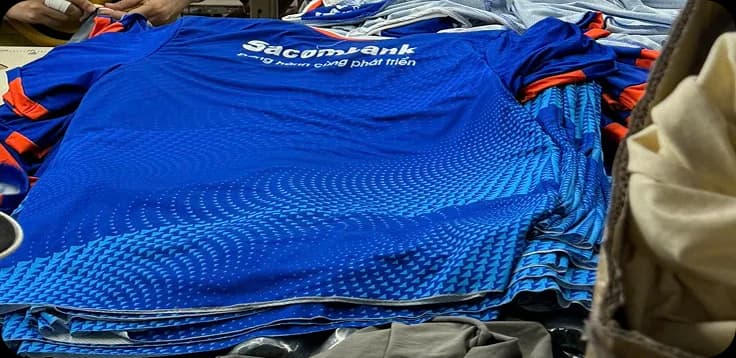 Mass production of Sacombank uniform shirts